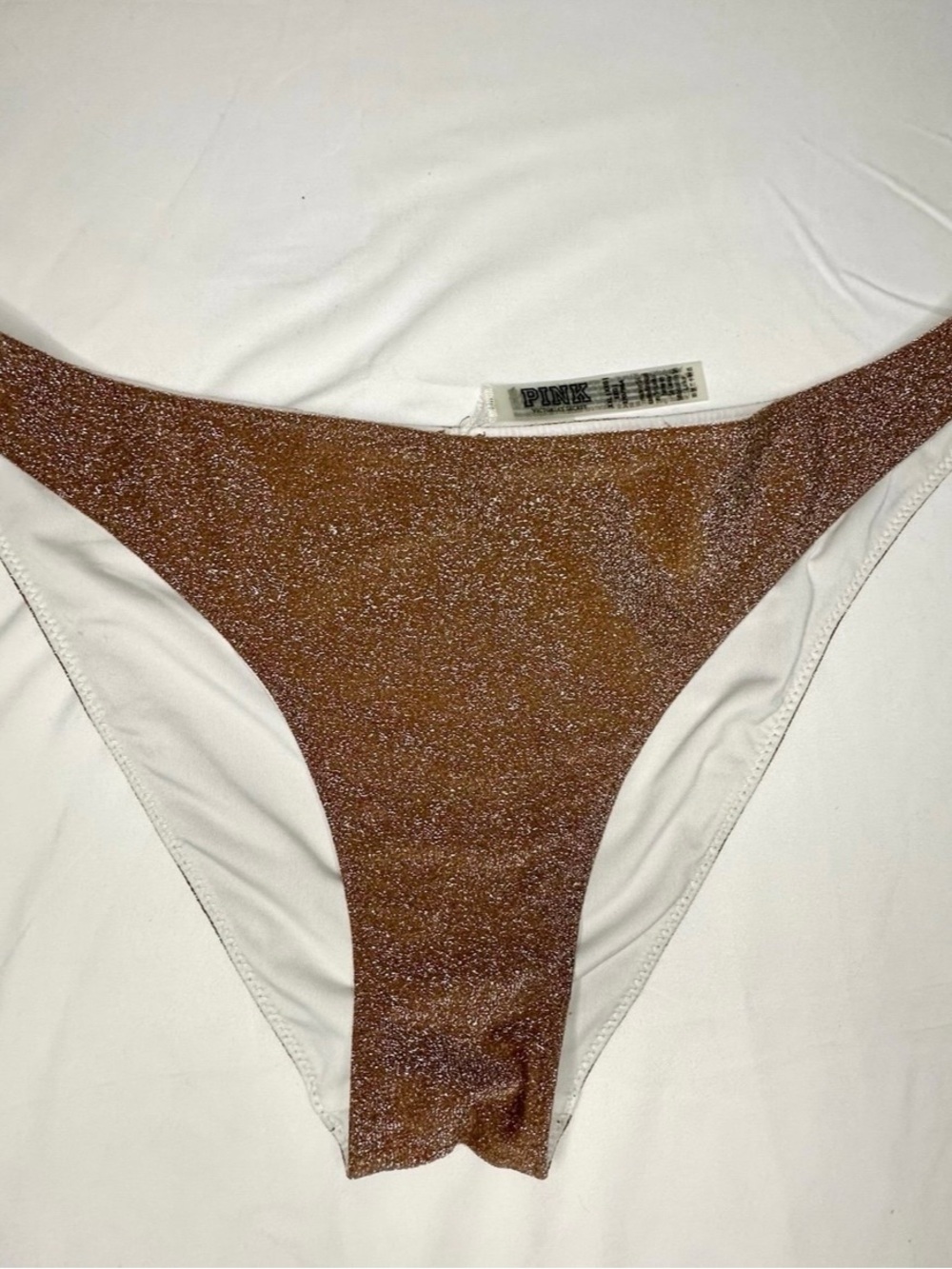 XXL PINK by Victoria’s Secret Shimmery Brown Bikini Bottom